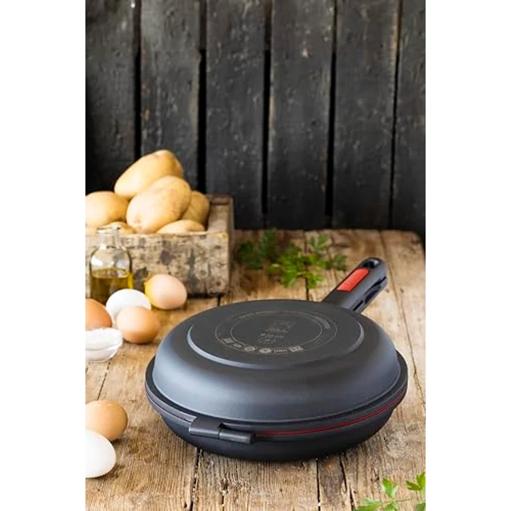 BRA Dupla Première - Doppelbratpfanne für Kartoffeltortillas, 26 cm Durchmesser, gegossenes Aluminium mit Antihaftbeschichtung, geeignet für alle Herdarten, einschließlich Induktionsherde – Bild 11