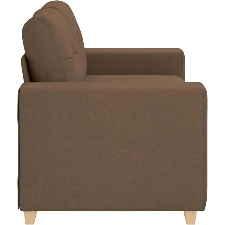 vidaXL Loveseat-Sofa Braun 120 cm Stoff 4105072 – Bild 6