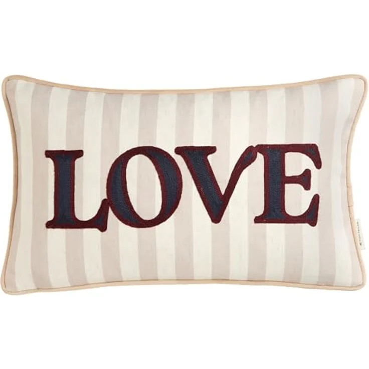 TOM TAILOR HOME Dekokissen Love, mit Leinenanteil – Bild 2