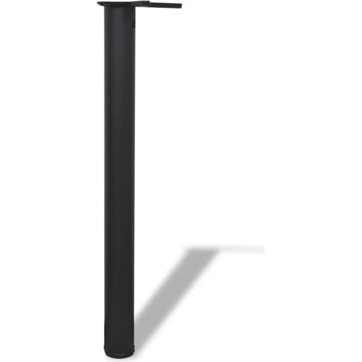 4x höhenverstellbares Tischbein Schwarz 710 mm 242139 – Bild 1