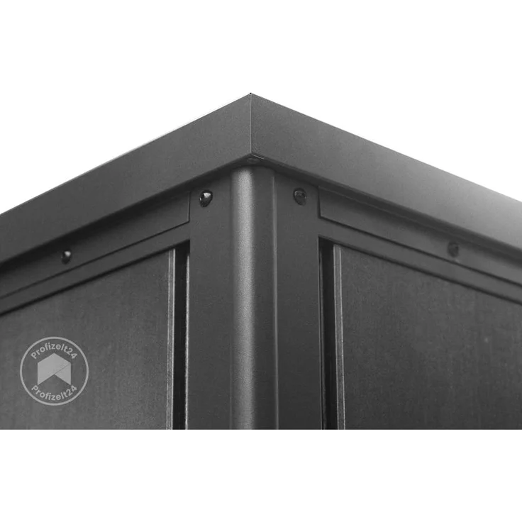 GFP Primeyard Geräteschrank Metall 228x84x181 cm Gartenschrank anthrazit inkl. Fußboden – Bild 8