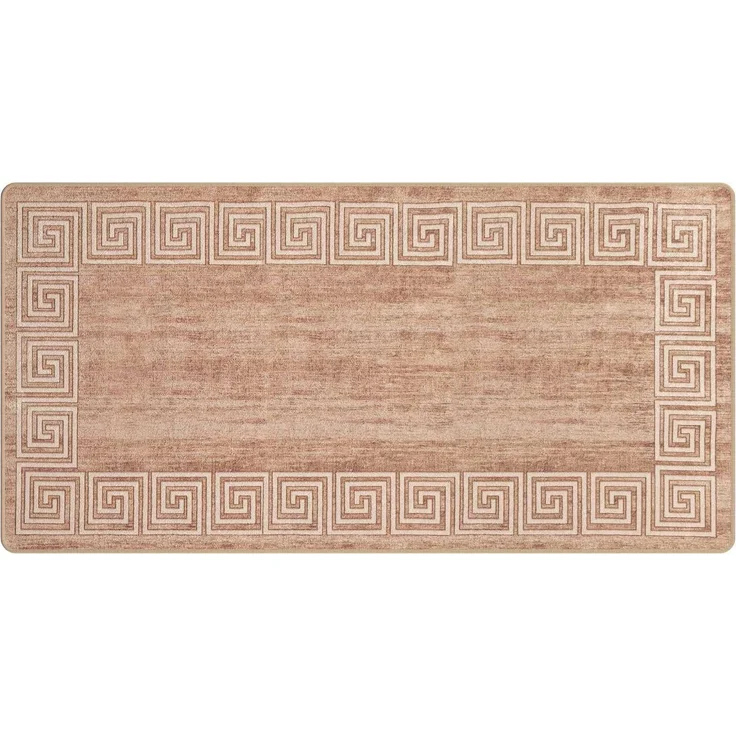 vidaXL Teppichläufer MARSA Weiß 100x200 cm Polyester und PVC 42023316 – Bild 2