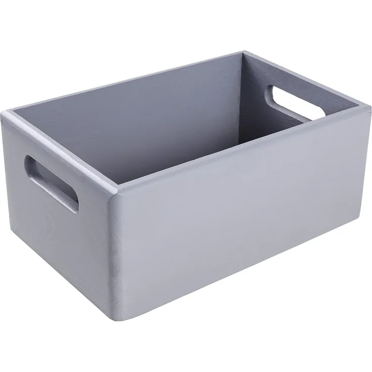 Creative Deco Holzkiste Obstkiste Korb 30x20x13cm (1cm) mit Griffen ohne Deckel, mit Griffen, ohne Deckel