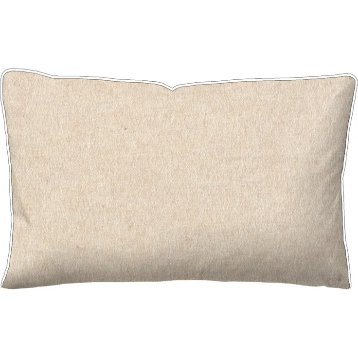 biberna Melange-Flanell Kopfkissenbezug MELANGE UNI, natur – Bild 2