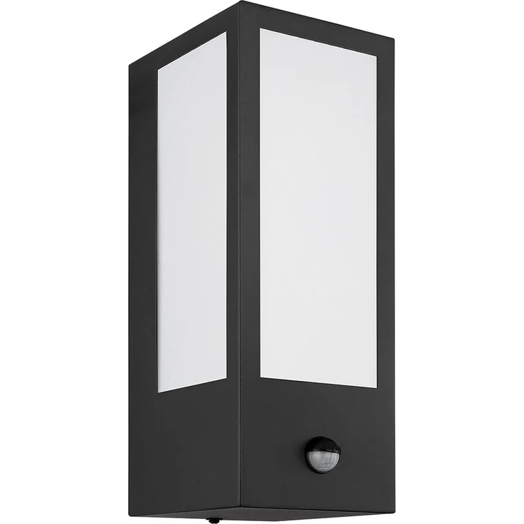 Außen Wandleuchte, Bewegungsmelder, schwarz, opal, H 32 cm – Bild 6