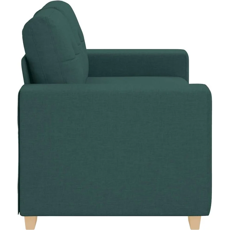 vidaXL Loveseat Sofa Dunkelgrün 160x77x82 cm Stoff 4105073 – Bild 5