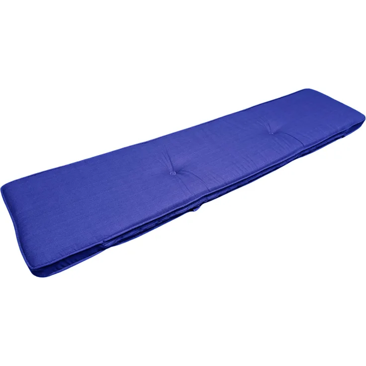 Madison Bierbank-Sitzkissen Basic blau Kissen Auflage 120x27,5 Garten Möbel