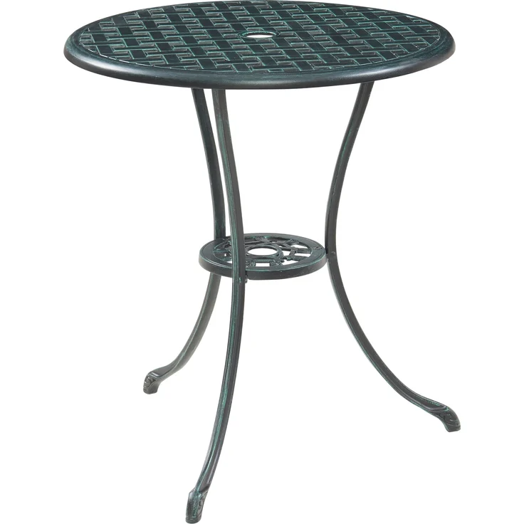 Bistro-Set Vena 3-tlg. Aluminiumguss Dunkelgrau mit grüner Patina [casa. pro] – Bild 5
