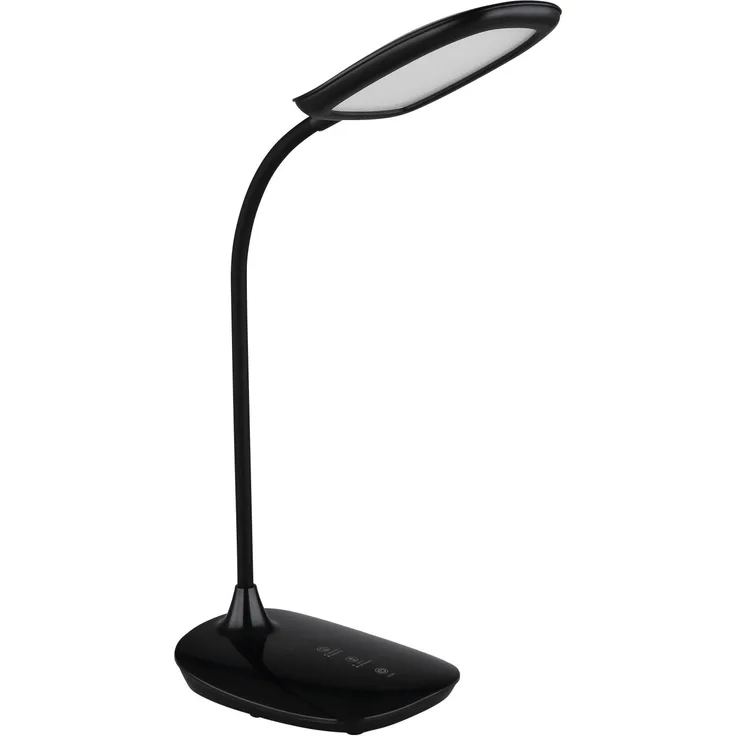 Globo Lighting Botal LED Tischleuchte, Touchdimmbar, flexibel, schwarz, H 40 cm, 9 Watt