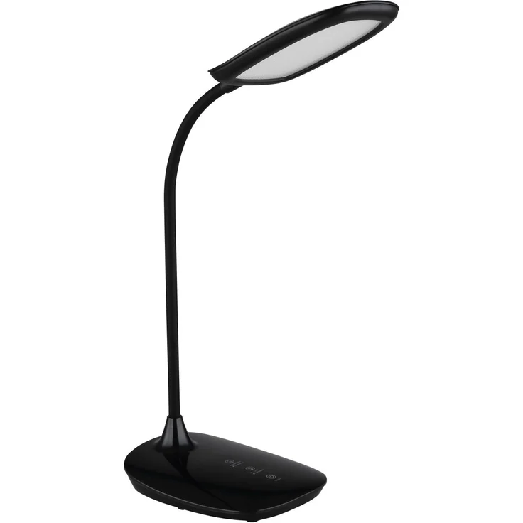 Globo Lighting Botal LED Tischleuchte, Touchdimmbar, flexibel, schwarz, H 40 cm, 9 Watt