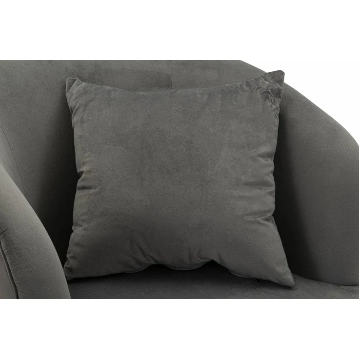 Dmora Madeira Sessel Grau mit Armlehnen, Belastbar bis 150 kg – Bild 5