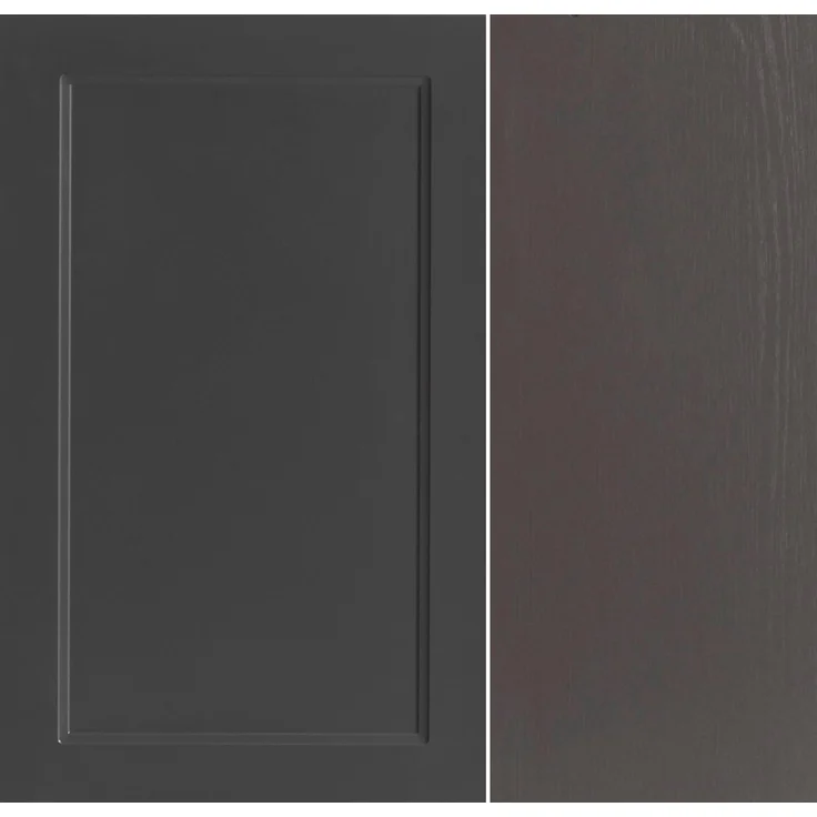 Waschtisch >Lyon< in grau, Wotaneiche, MDF - 80x63x47cm (BxHxT) – Bild 10