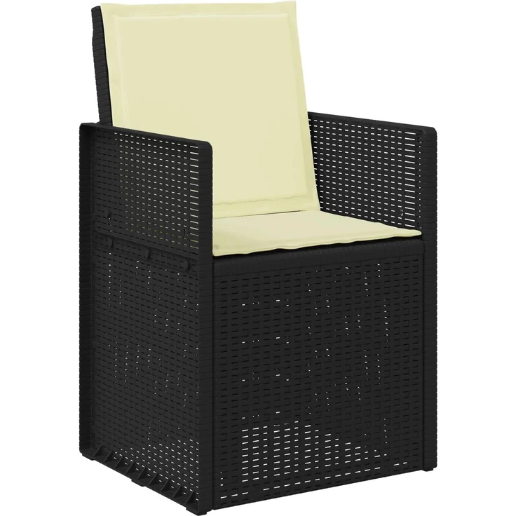 vidaXL Garten Esszimmerstühle 2 pcs Anthrazit und Creme PP 899985 – Bild 4