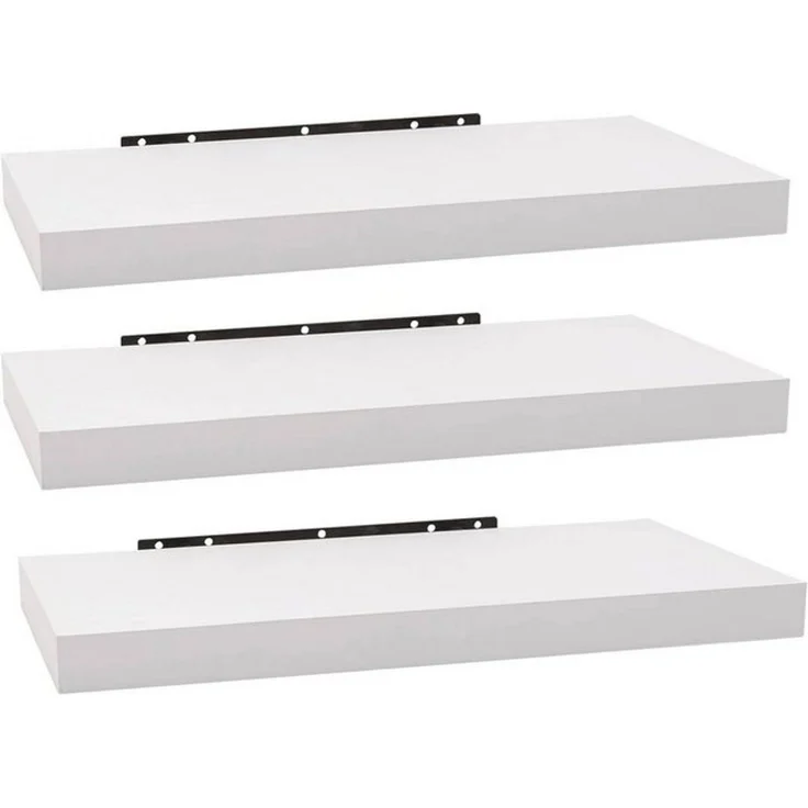 Woltu Wandregal, Set 3-tlg, Wandboard für Deko aus MDF Holz – Bild 4