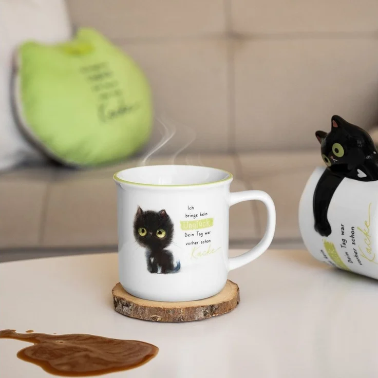 Tasse Lieblings-Becher Tee Kaffeetasse 35cl Geschenk Sheepworld KATZE 74837 – Bild 1
