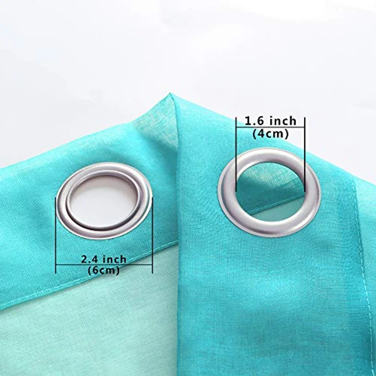 KOUFALL Mädchen-Vorhänge für Schlafzimmer, lila, lila und türkis, Meerjungfrauen-Dekor, Mädchenzimmer-Vorhänge, 2 Paneele, 213 cm Länge – Bild 6