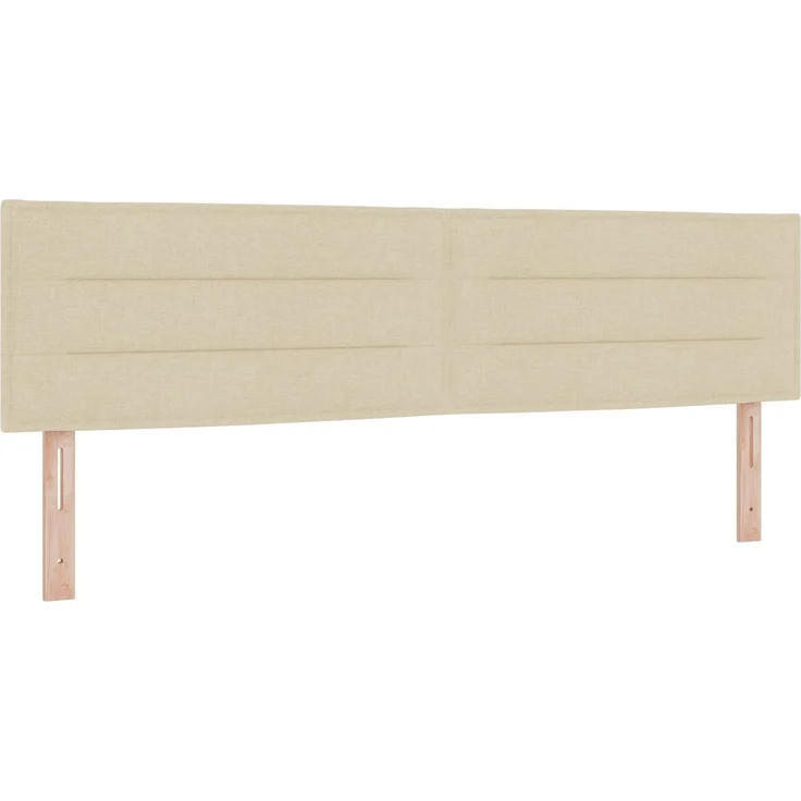 vidaXL LED-Speicherbett mit Matratze Creme 180 x 200 cm Stoff 3459340 – Bild 5