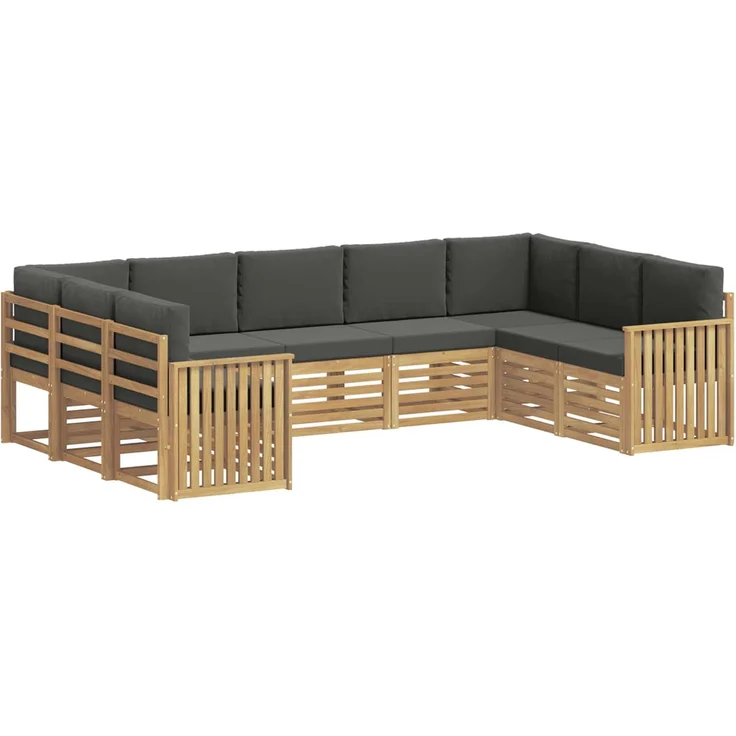 vidaXL Sofagarnituren Massivholz Akazie 3392502 – Bild 2