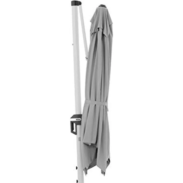 Doppler Sonnenschirm / Ampelschirm "Active II Pendelschirm 350 x 260" (hellgrau, 350 x 260 cm) – Bild 4
