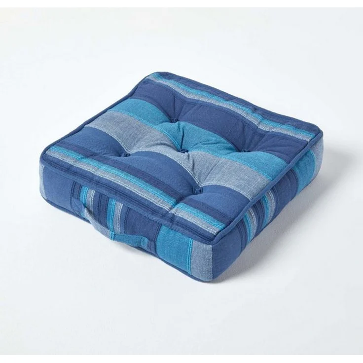 Homescapes Bodenkissen Sitzkissen Stuhlkissen Morocco blau – Bild 4