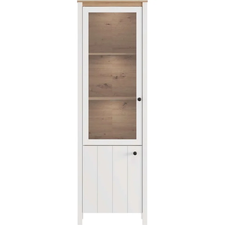 Home affaire Vitrine MDF-Profil 2D ummantelt, 2 Türen & 4 Einlegeböden mit Metallgriffen – Bild 4