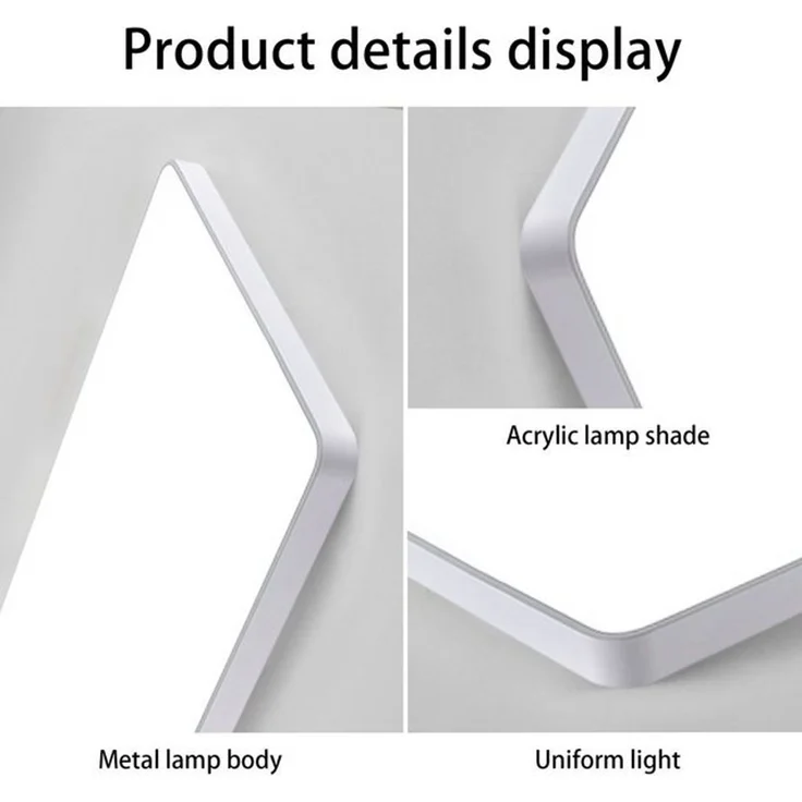 JDONG LED Deckenleuchte dimmbar mit Fernbedienung Rechteckig 65*43/90*55/90*60cm, Deckenlampe 72W /90W, Wohnzimmerlampe Metall Modern Design Lamp für, Wohnzimmer, Schlafzimmer,Esszimme, Arbeitszimmer, Küche – Bild 4