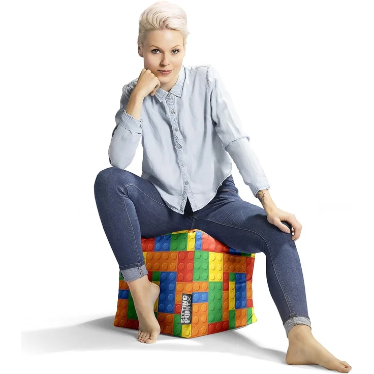 Kindersitzsack Cube Bricks – Bild 4