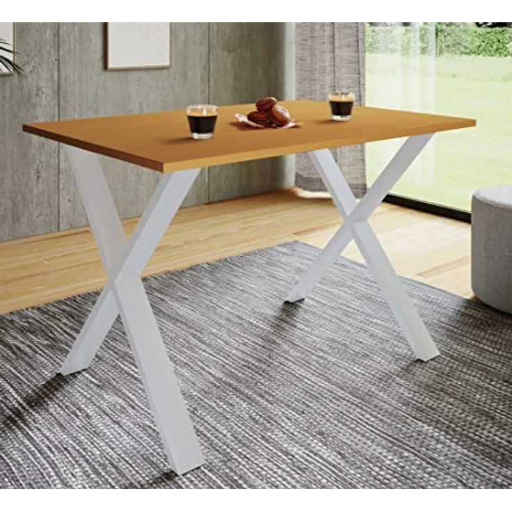 VCM Esstisch Xona 919686 Silber / Anthrazit H. 76 x B. 110 x T. 80 cm – Bild 2