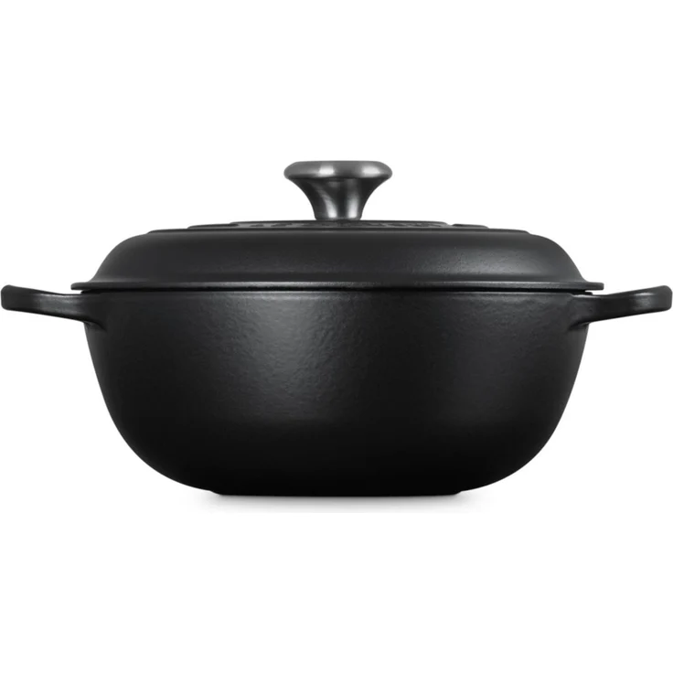 Le Creuset Stew Pot Rund Signature 26 cm Schwarz - Schwarz - 26 cm – Bild 2