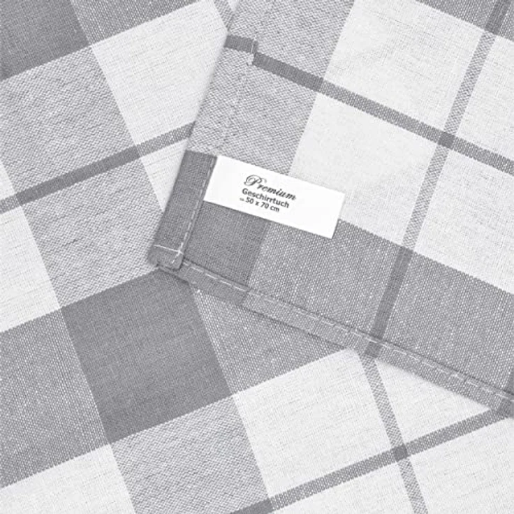 Hometex Premium Textiles Geschirrtuch 4er Set Geschirrtücher Grubentücher, Aus 100% Baumwolle, 50 x 70 cm, Extra saugfähig und schnell trocknend – Bild 4