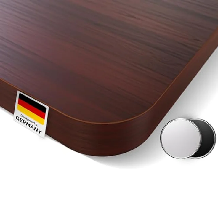 DESKSPACE Massive Tischplatte 25 mm, robuster und pflegeleichter Tisch mit melaminbeschichteter, wasserfester Oberfläche, montagefreundlich – Bild 7