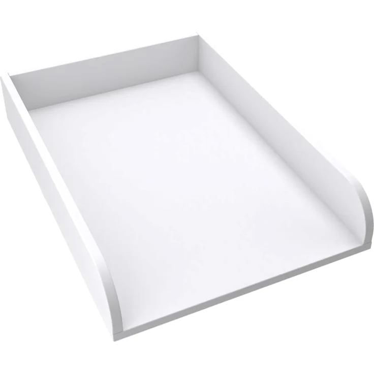 regalik Wickelaufsatz Universal, Wickeltischaufsatz für Kommoden in beliebiger Breite, Abnehmbar Wickelkommode aufsatz, Abgerundeten Frontplatten, Weiß, 2 mm ABS-Material, 72x54 cm – Bild 1