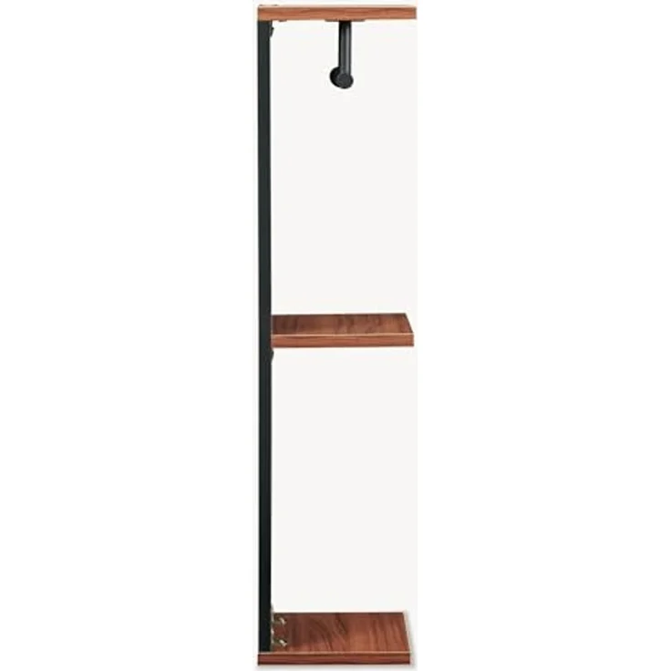 Toilettenpapierhalter Trond 76x18x18 cm Schwarz/Walnussoptik [en. casa] – Bild 6