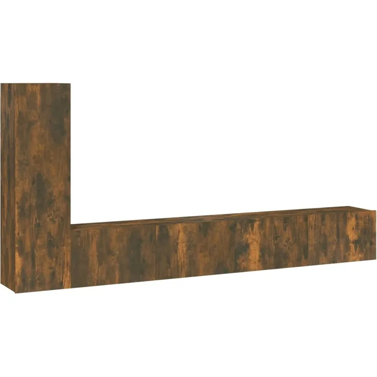 vidaXL 3-tlg. TV-Schrank-Set Räuchereiche Holzwerkstoff 3114323