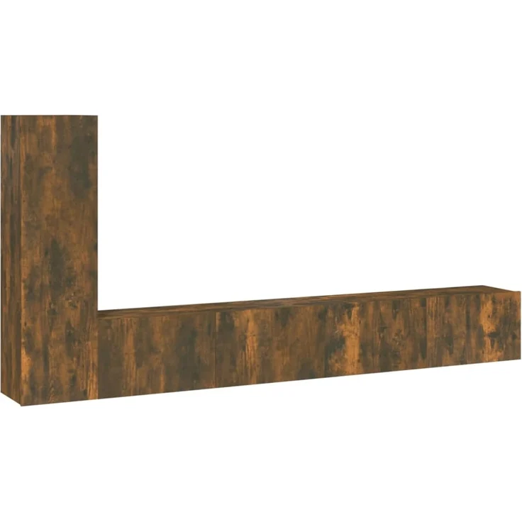 vidaXL 3-tlg. TV-Schrank-Set Räuchereiche Holzwerkstoff 3114323 – Bild 1
