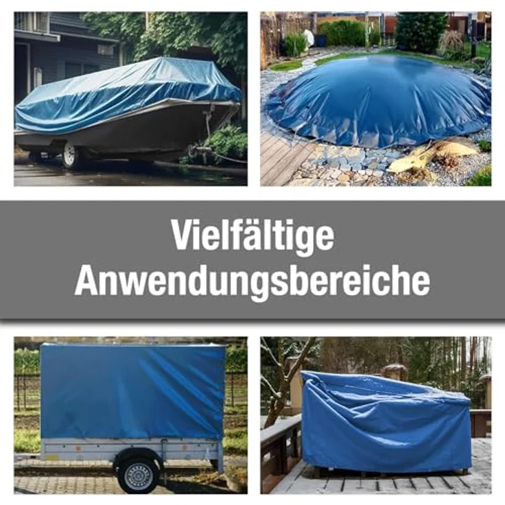 ANKO Planen Schutzplane Plane PVC 700g/m² LKW Plane mit Ösen Abdeckplane, Gewebeplane Schutzplane matt reißfest stabil – Bild 7