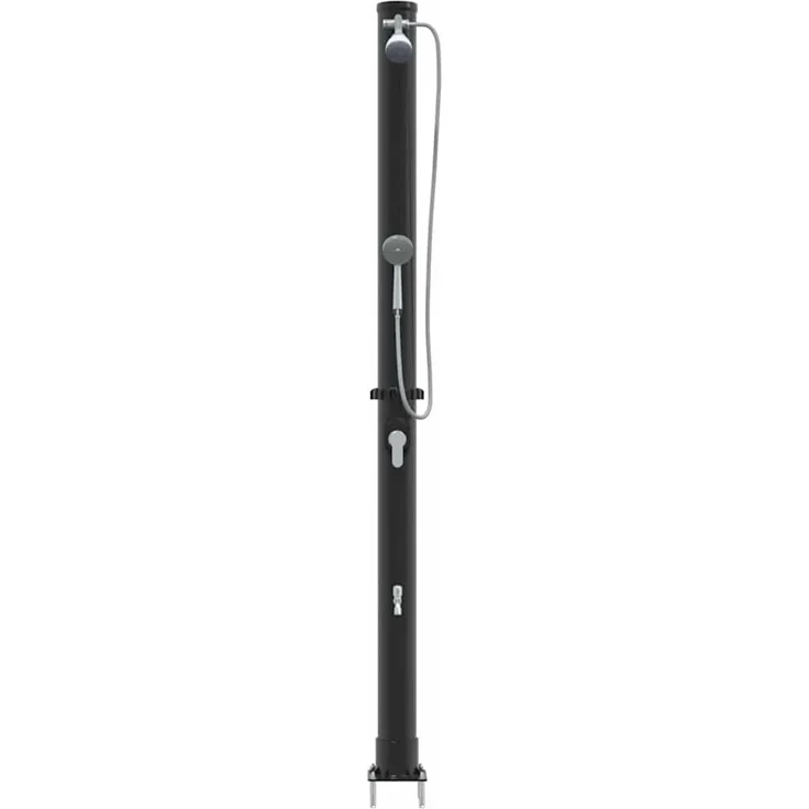vidaXL Außen Solardusche Schwarz 217 cm PVC und Aluminium 42003410 – Bild 6