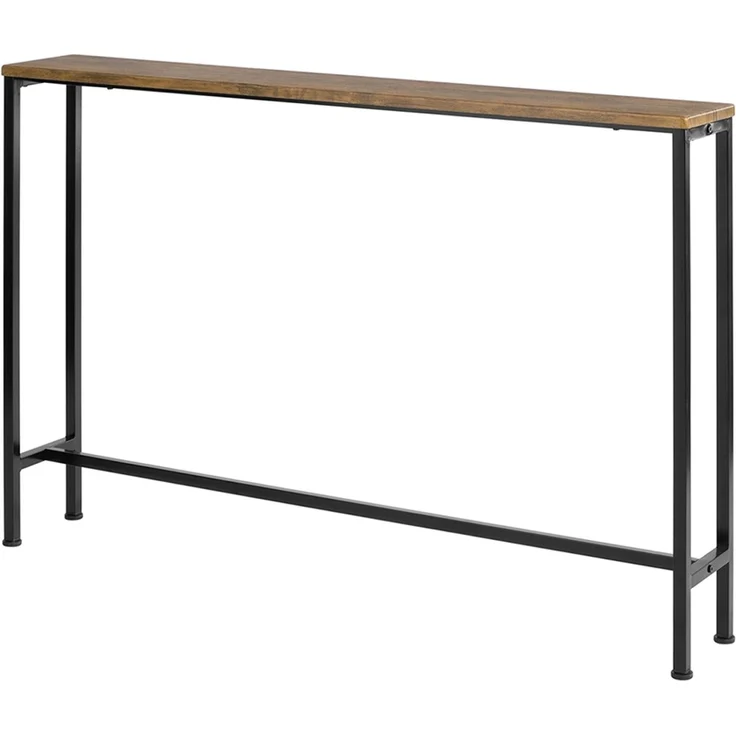 SoBuy FSB19-XL-N Konsolentisch Flur, Metall, PVC-Beschichtung, Braun, 120 x 65 x 20 cm – Bild 1