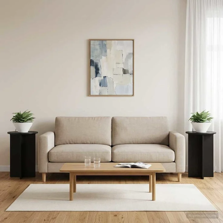 vidaXL Pflanzenständer 2 stk. Schwarz Ø40 x 60 cm Holzwerkstoff 899709 – Bild 4