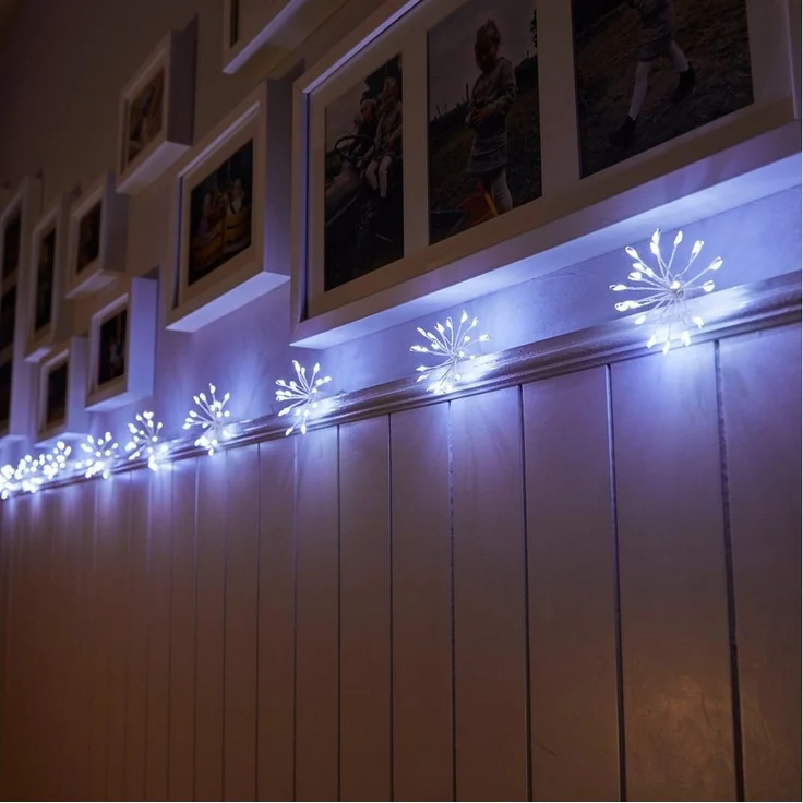 Northpoint LED-Lichterkette LED Lichterkette 200 LED Weihnachten Sparkling Leuchtball 180cm lang – Bild 2