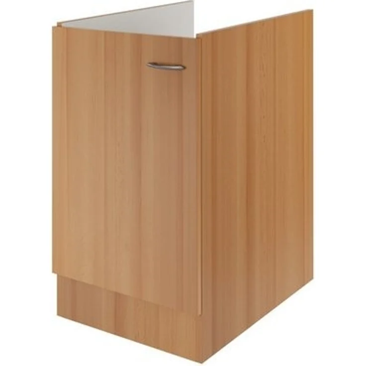 Flex-Well Spülenunterschrank Spülenunterschrank ohne Arbeitsplatte - 50 cm breit - Buche – Namu – Bild 4