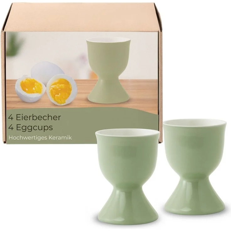 matches21 HOME & HOBBY Eierbecher, (4-tlg), Spülmaschinenfeste Eierhalter für Frühstückstisch – Bild 1