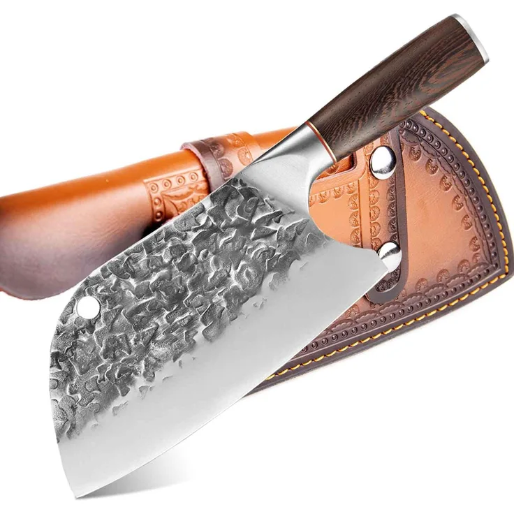 Metzgermesser, Hackbeil oder Universalmesser Dieses serbische Kochmesser liegt gut in der Hand, ist Rasiermesserscharf ist Outdoor Messer als auch Küchenmesser