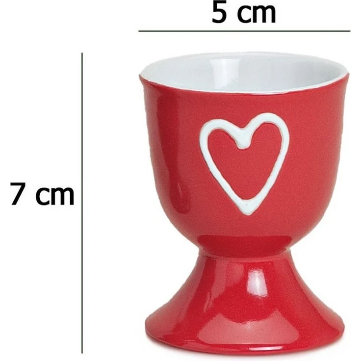 matches21 HOME & HOBBY Eierbecher, (8-tlg), Runde Keramik Ei-Halter als lustige Frühstücks-Eier Tisch-Deko – Bild 1