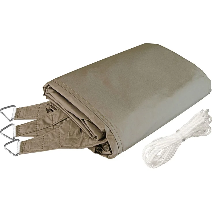Windhager Sonnensegel Cannes 4x4x4m taupe Sonnenschutz UV-Schutz 50+ Sonnendach – Bild 3