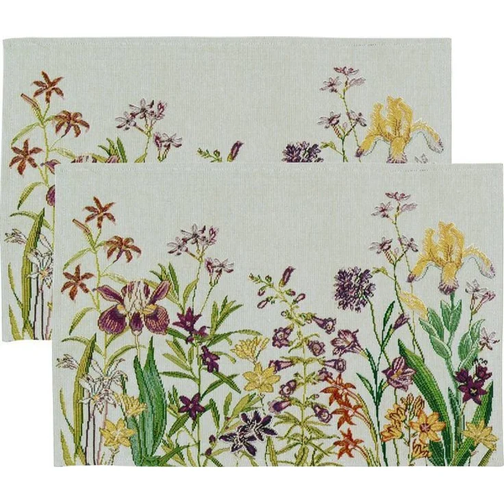 sander table + home Platzset Tischset "Flowery" 2er-Pack, Gobelin Blumen – Bild 2
