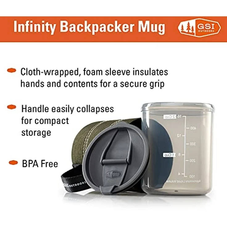 GSI Outdoors TOURIST MUG 500ml BACKAPCKER GSI OUTDOORS – Bild 4
