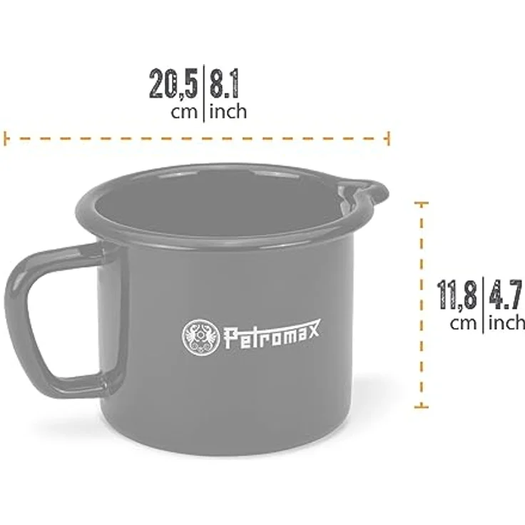 Petromax Emaliowany Garnek na Mleko Petromax 14 L BLACK – Bild 5