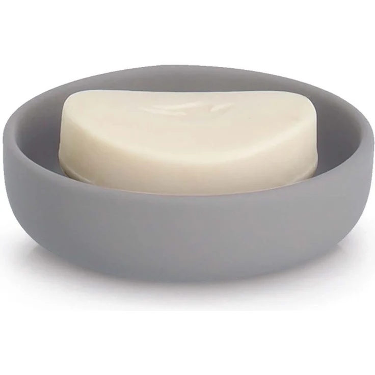 6-teiliges Badaccessoire-Set - Keramik, Grau – Bild 5