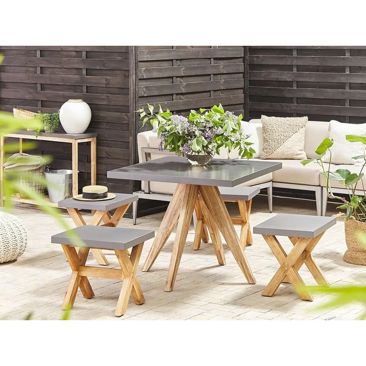 Gartentisch Beton Grau OLBIA – Bild 2